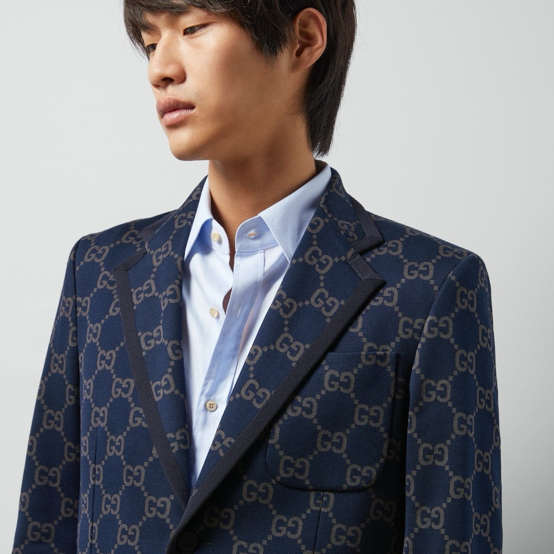 Dark Blue Jacket and Pant Set