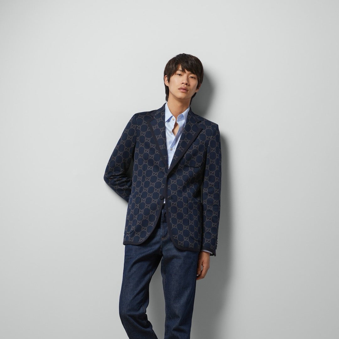 Dark Blue Jacket and Pant Set