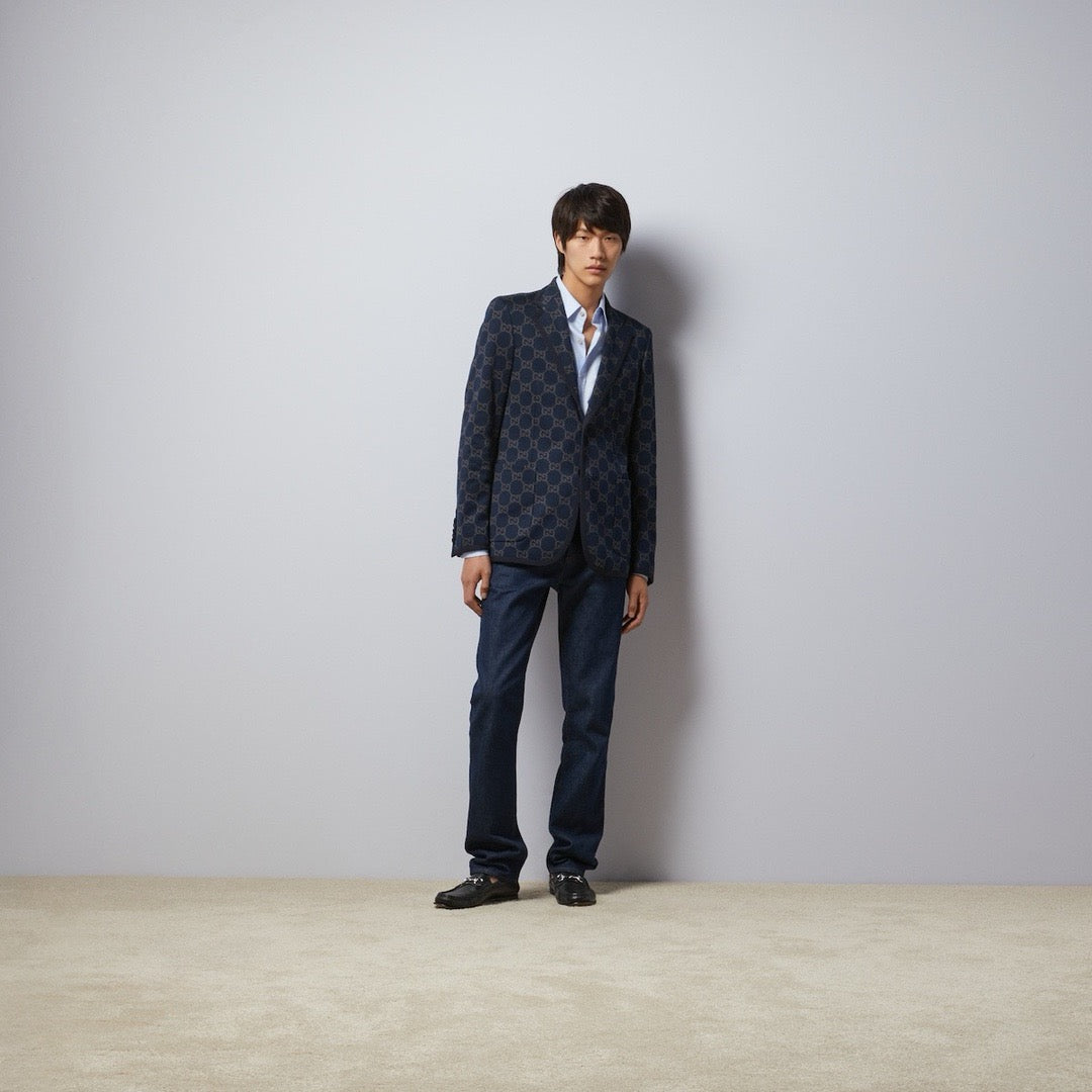 Dark Blue Jacket and Pant Set