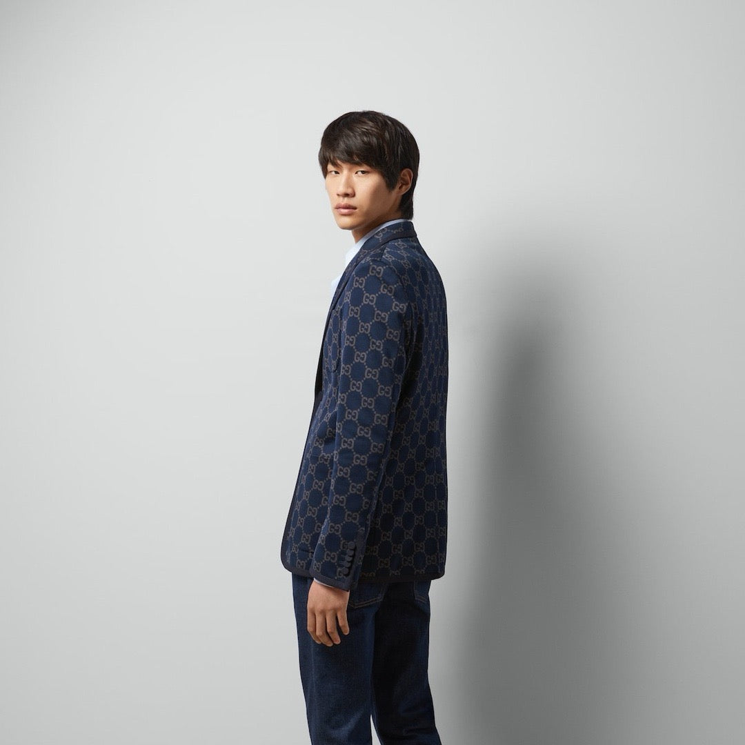 Dark Blue Jacket and Pant Set