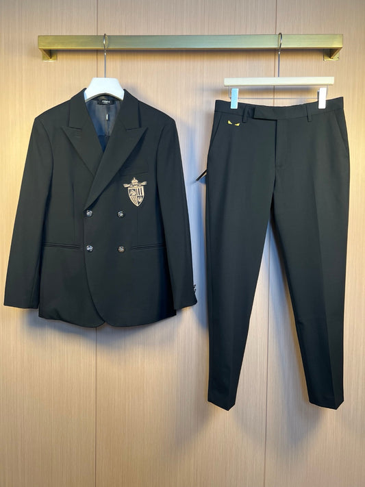 Black Jacket and Pant Set