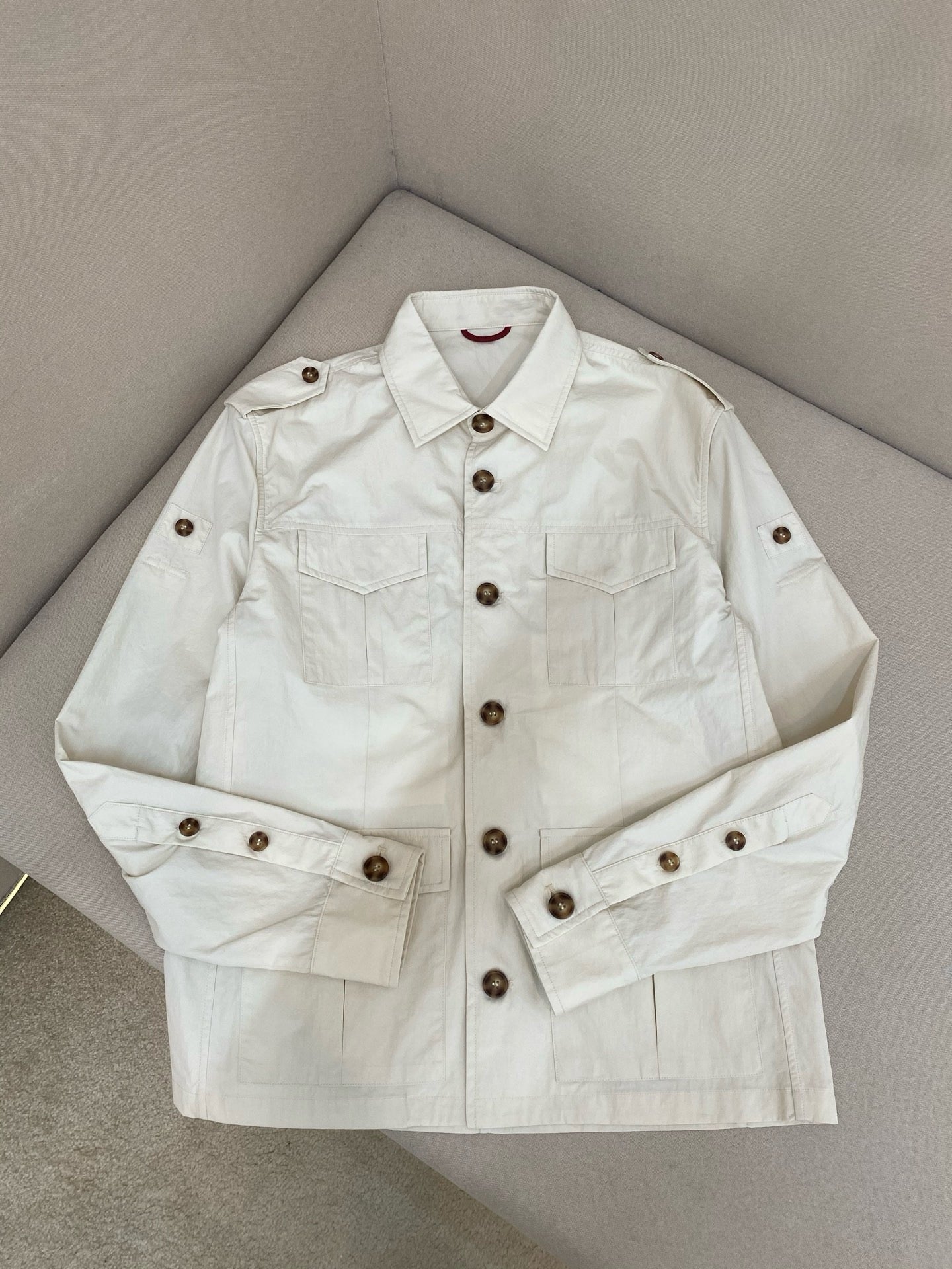White and Green Jacket