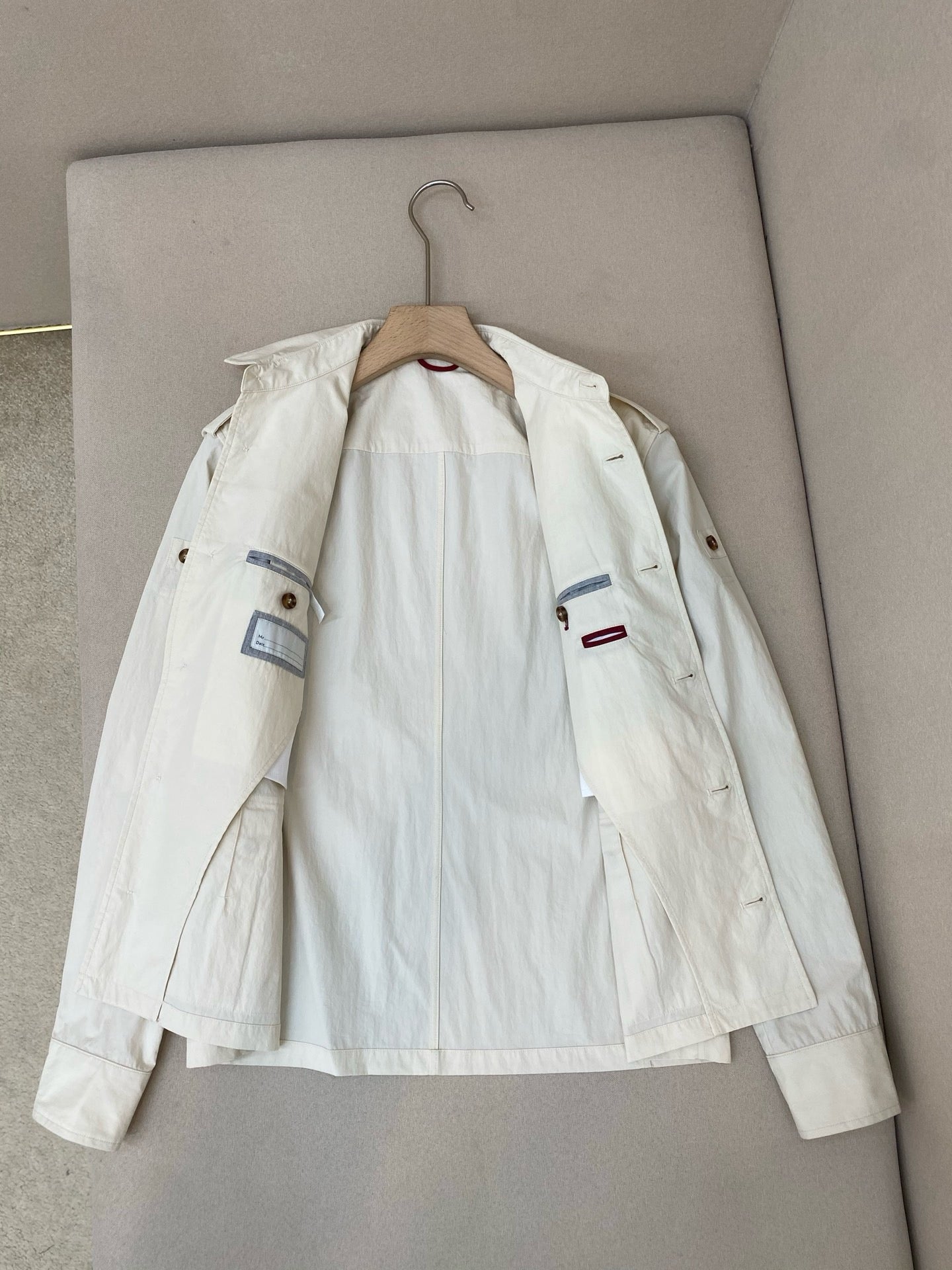 White and Green Jacket