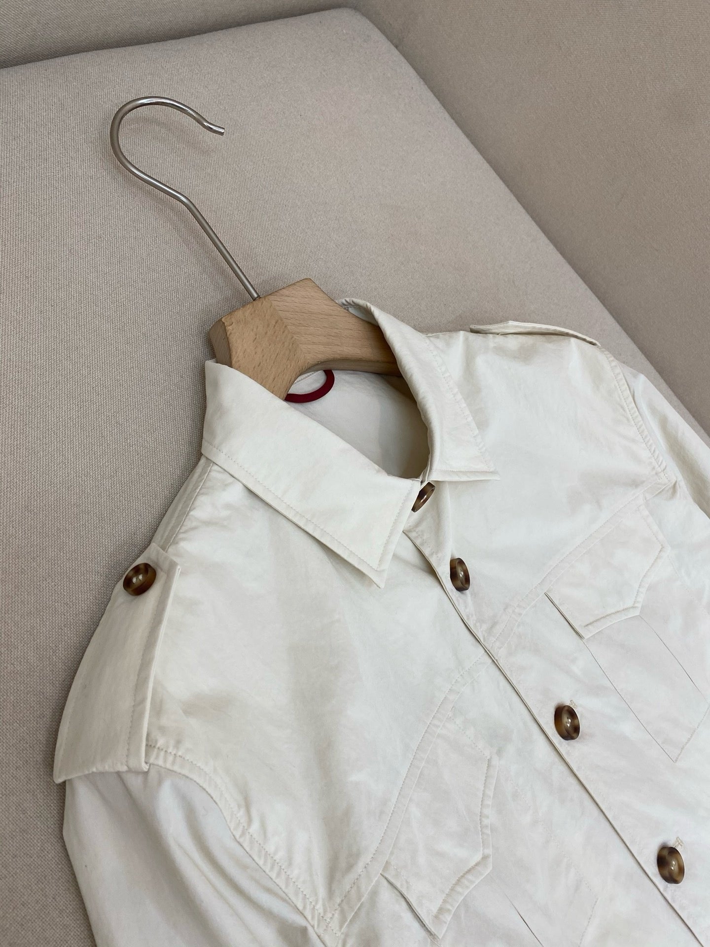 White and Green Jacket