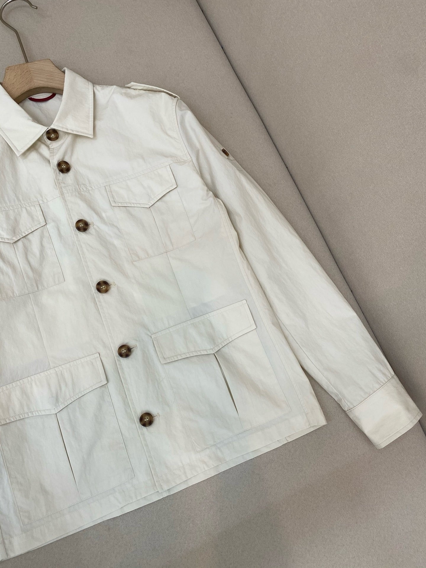 White and Green Jacket