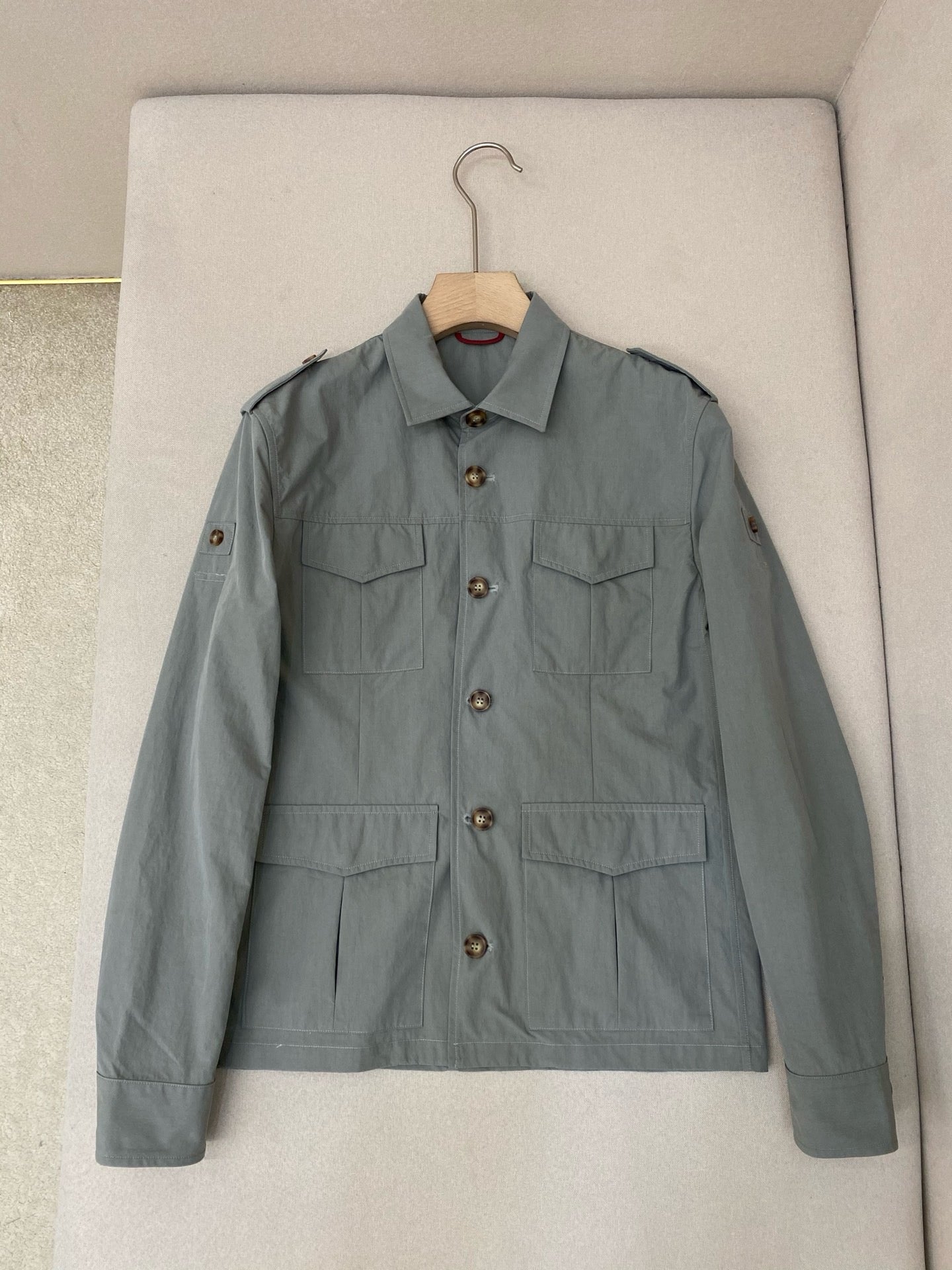 White and Green Jacket