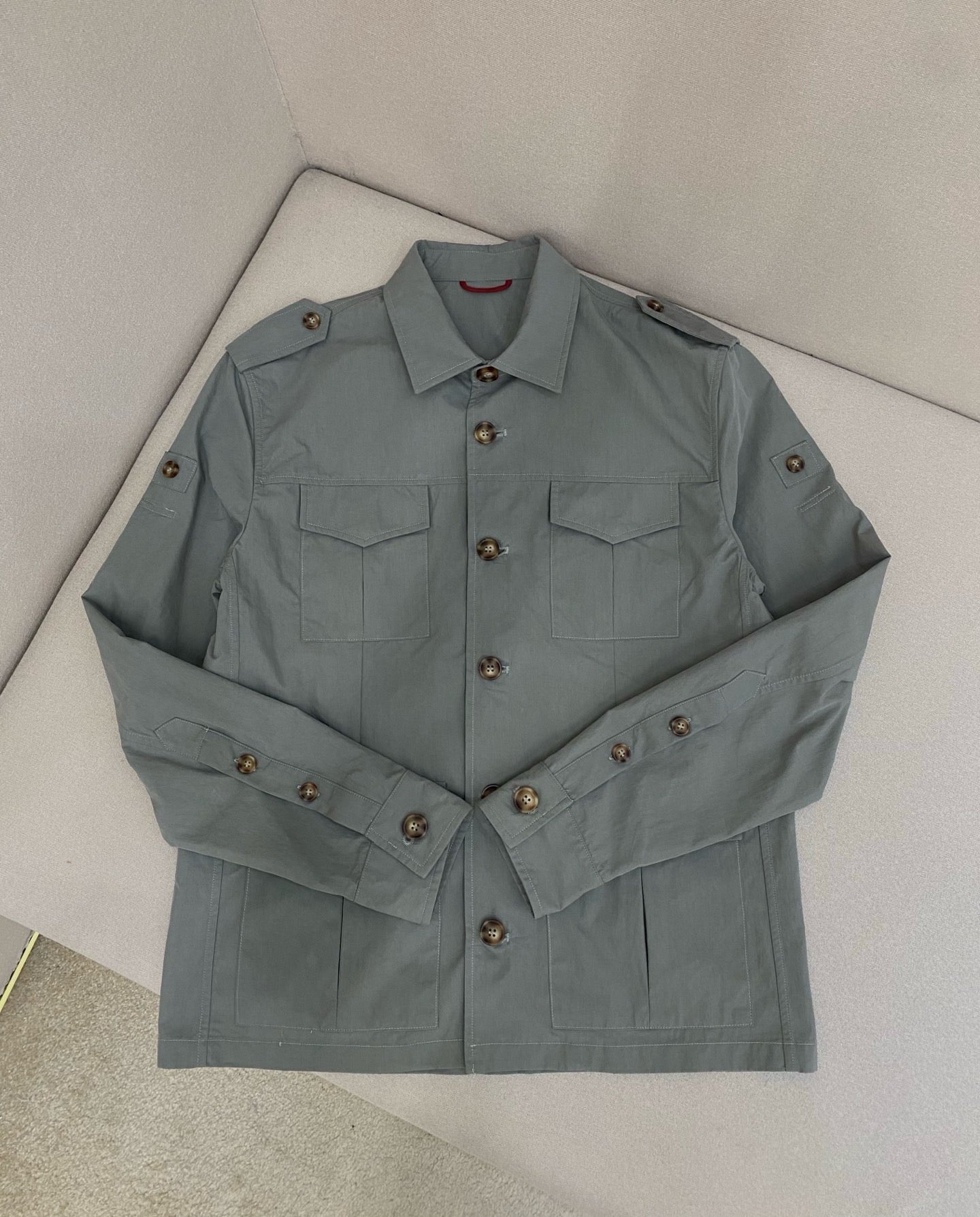 White and Green Jacket