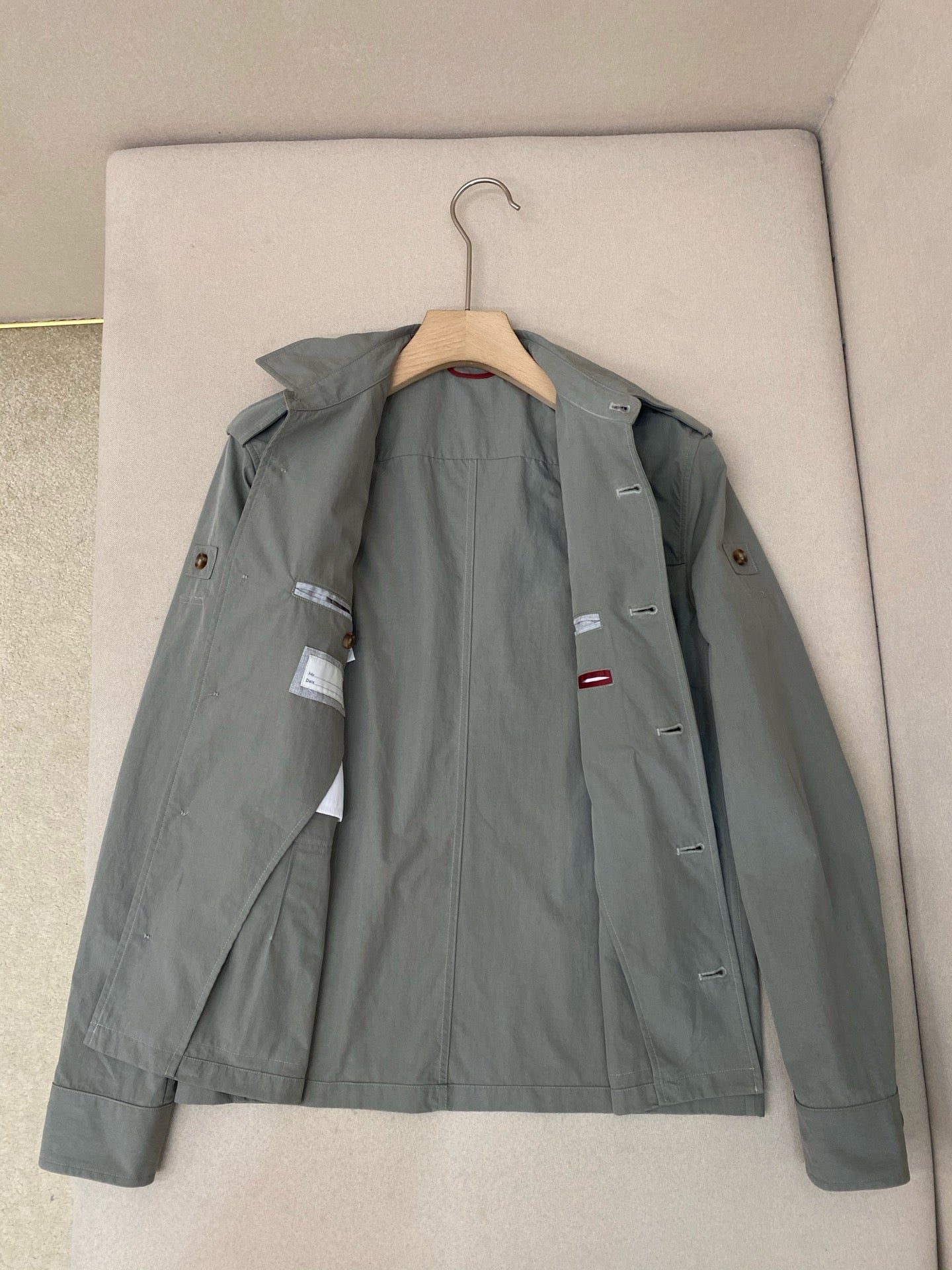 White and Green Jacket