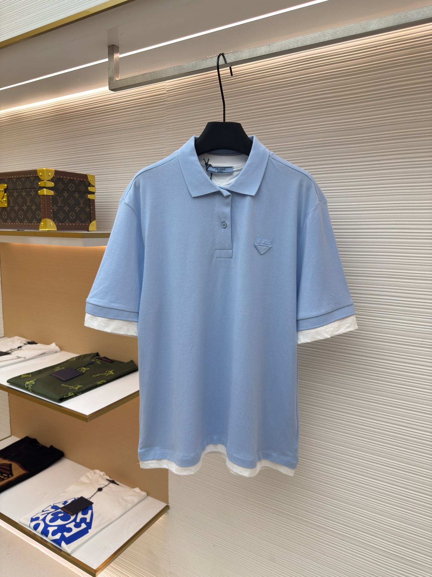 Pink and Blue Polo