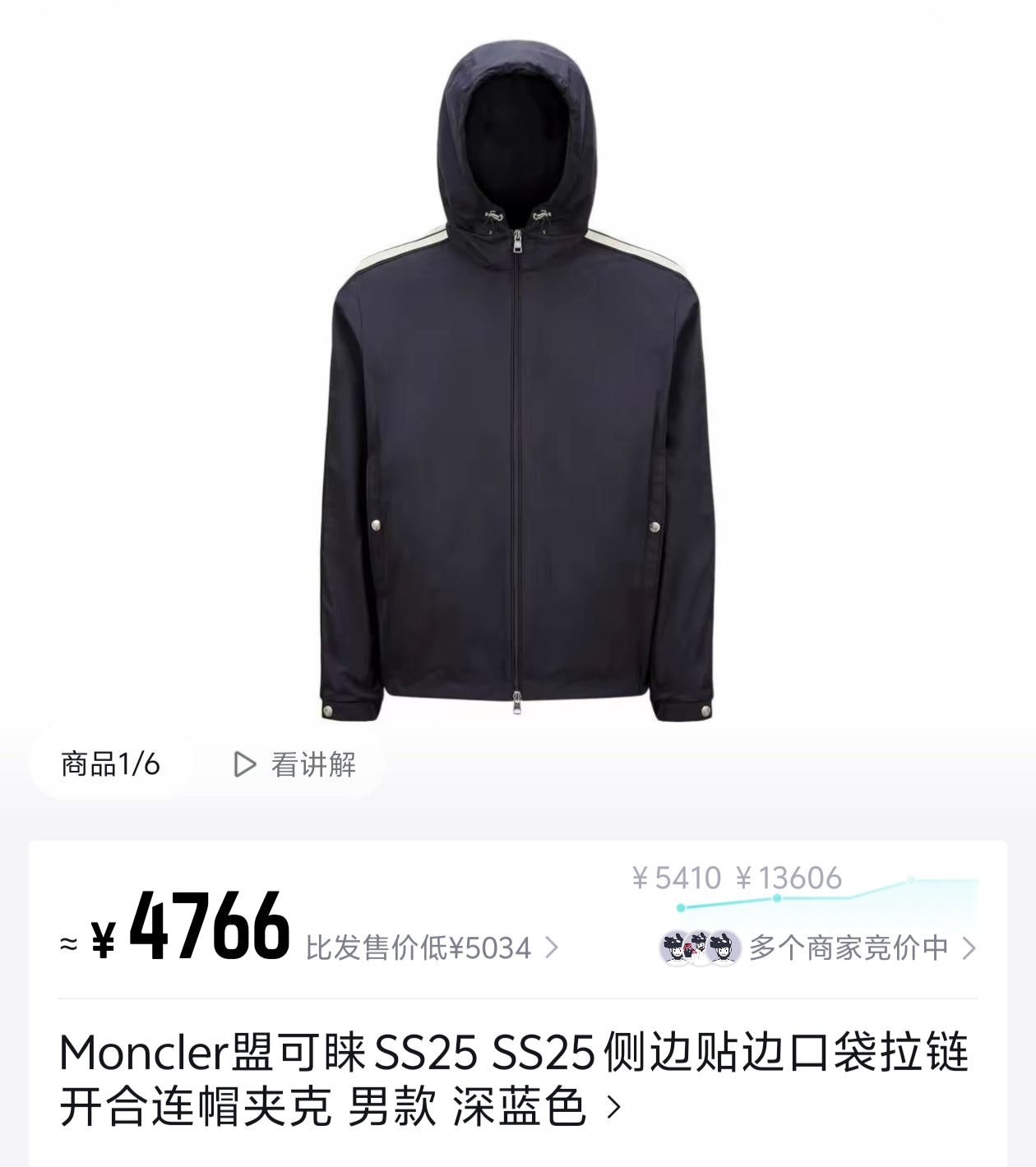 Dark Blue and White Jacket