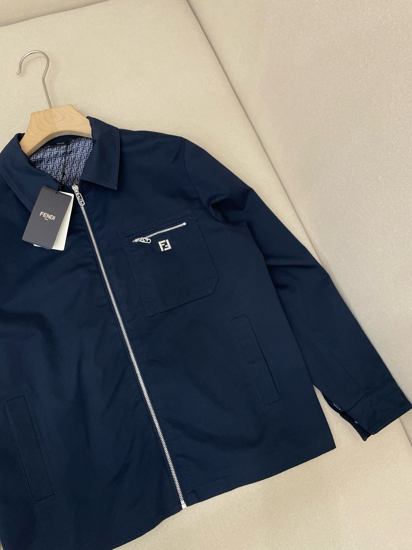 Dark Blue and Green Jacket