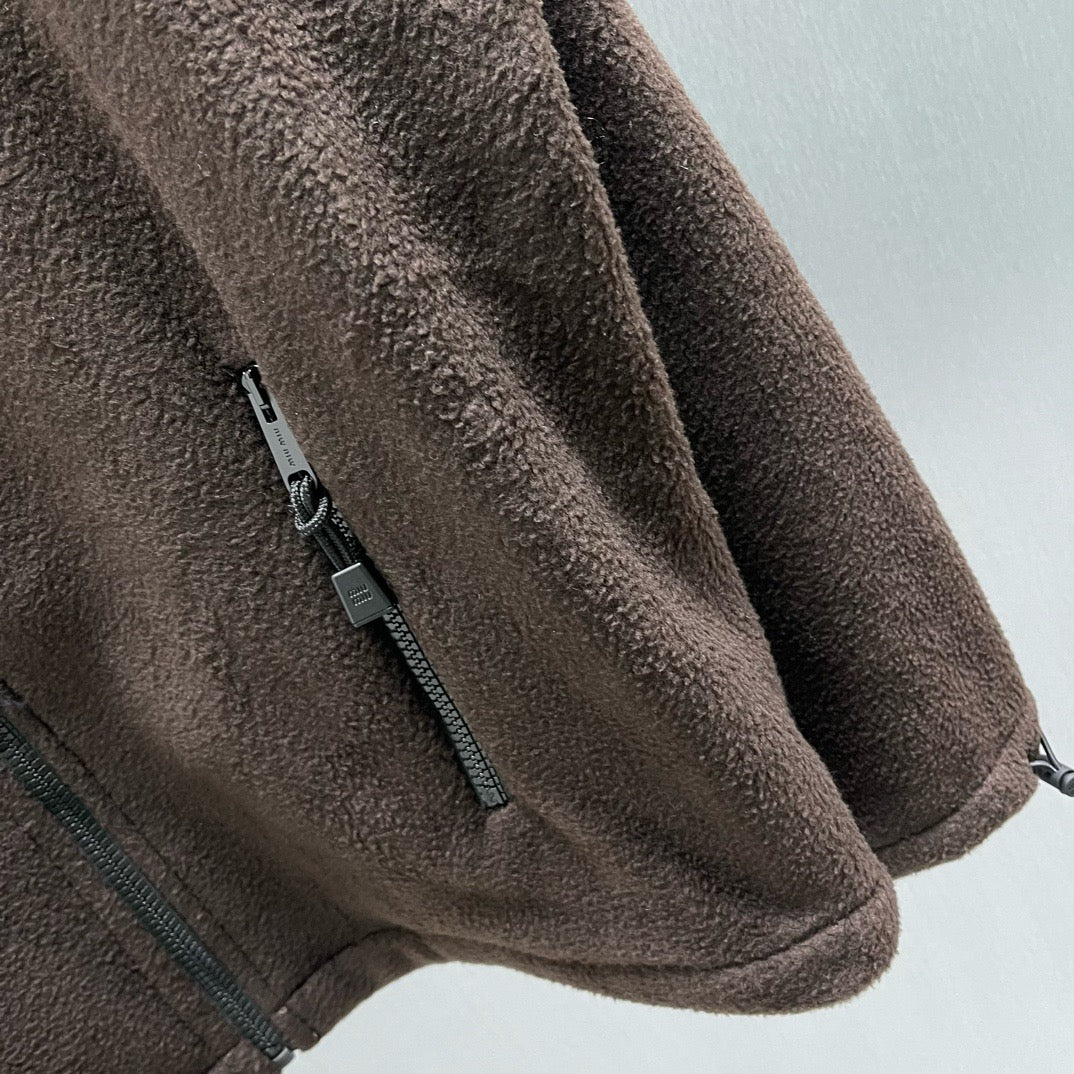 Brown and Dark Blue Jacket