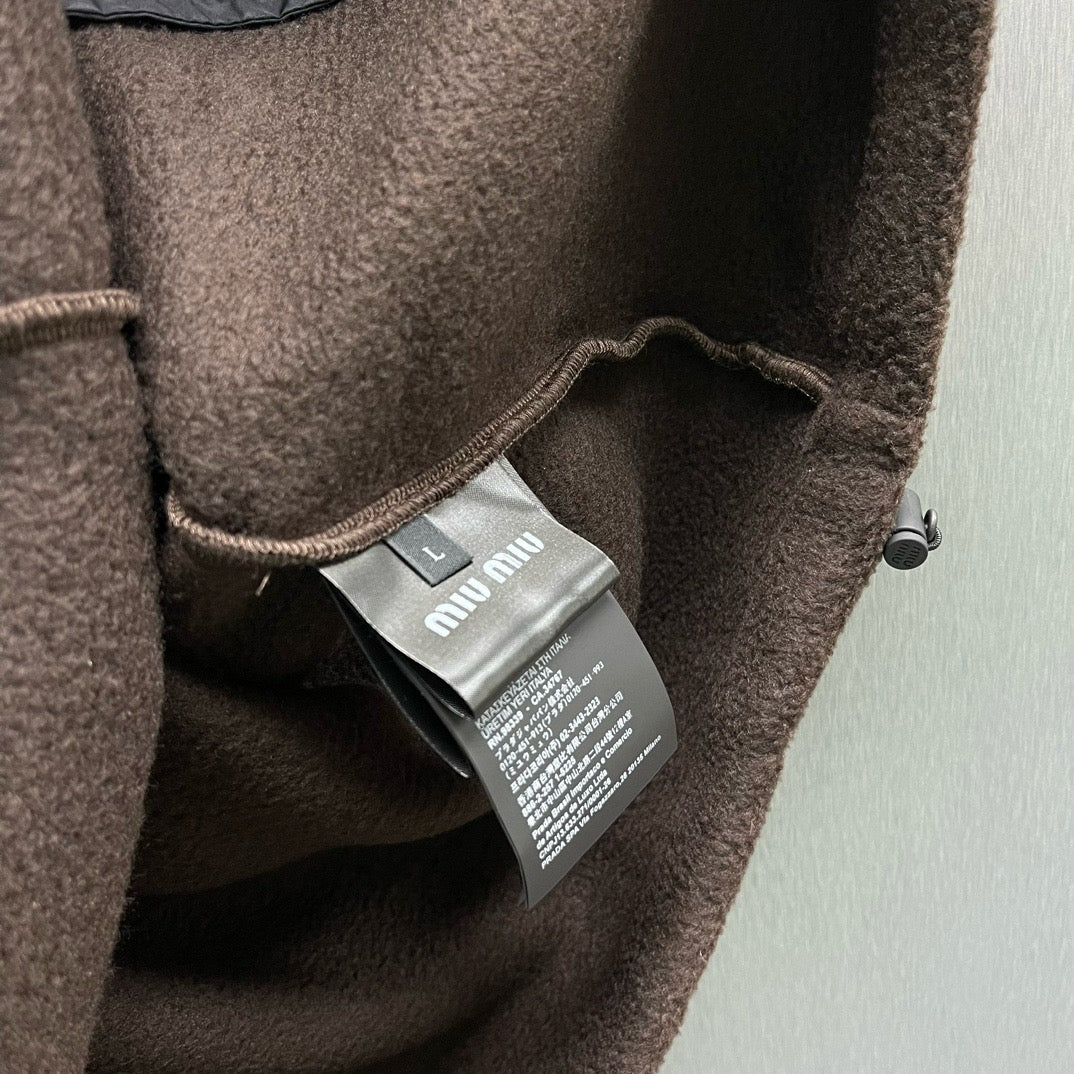 Brown and Dark Blue Jacket