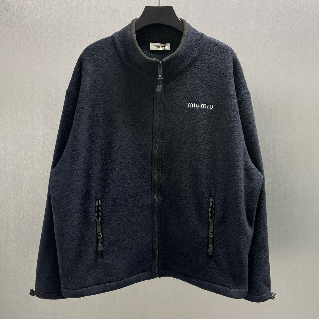 Brown and Dark Blue Jacket