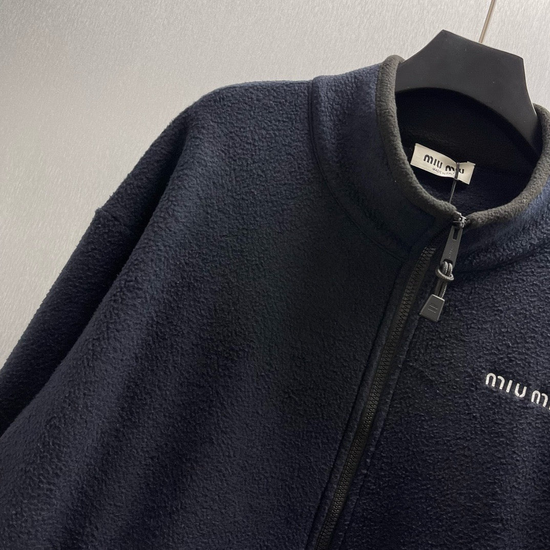 Brown and Dark Blue Jacket