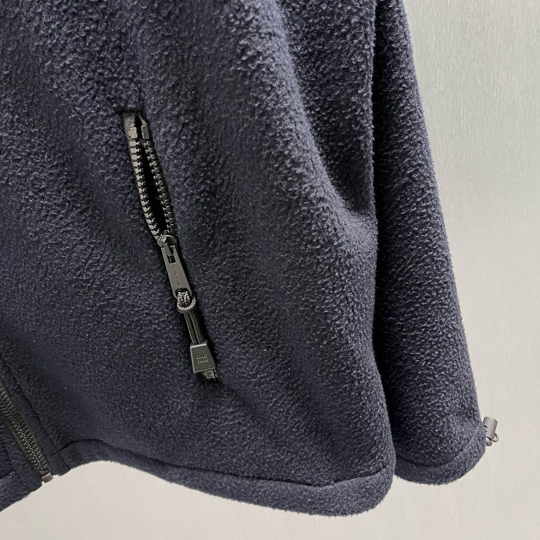 Brown and Dark Blue Jacket