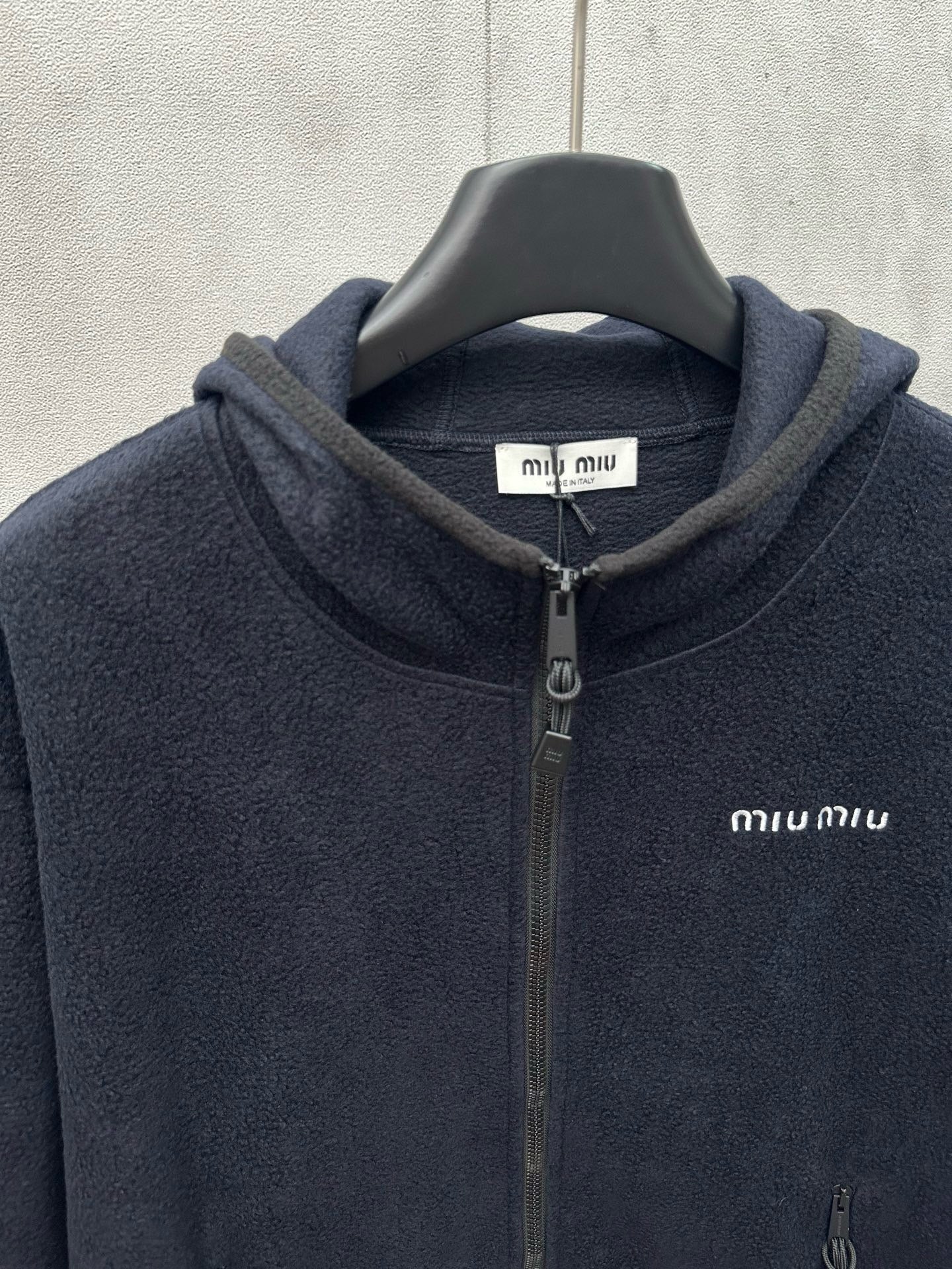 Brown and Dark Blue Jacket