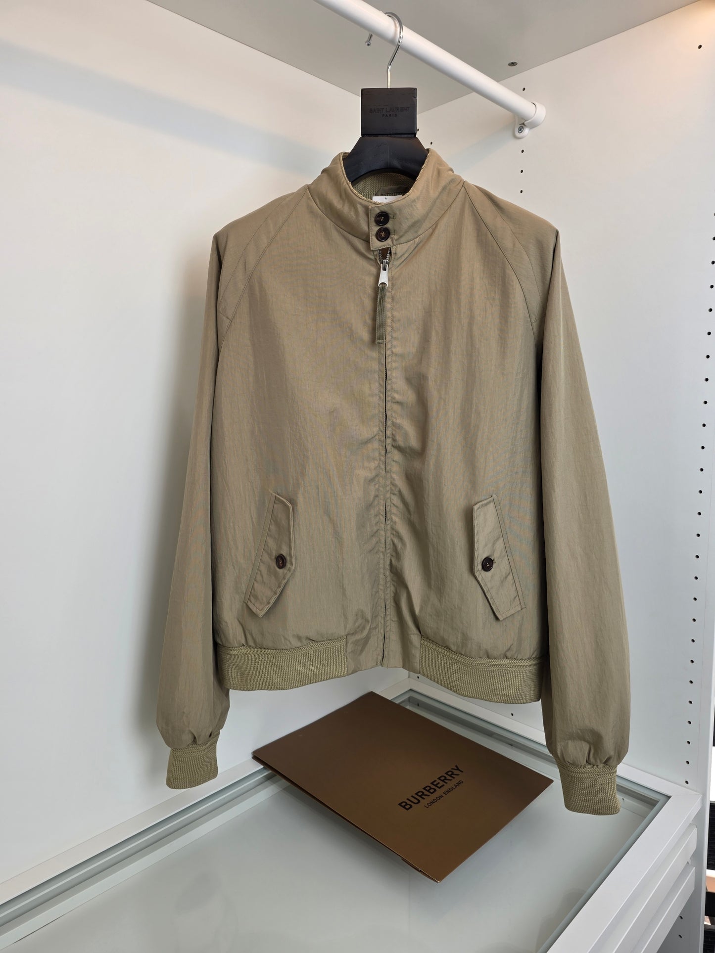 Beige and Black Jacket