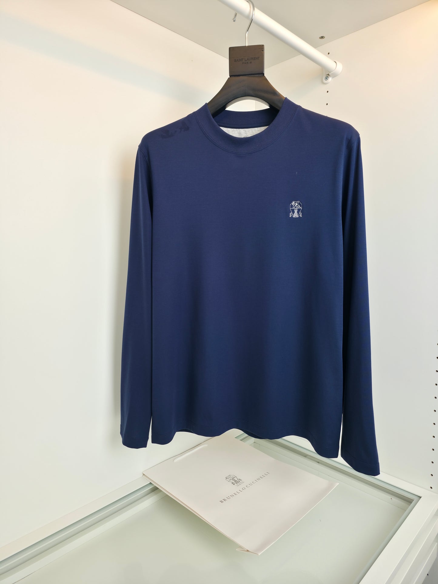 White and Dark Blue Jersey