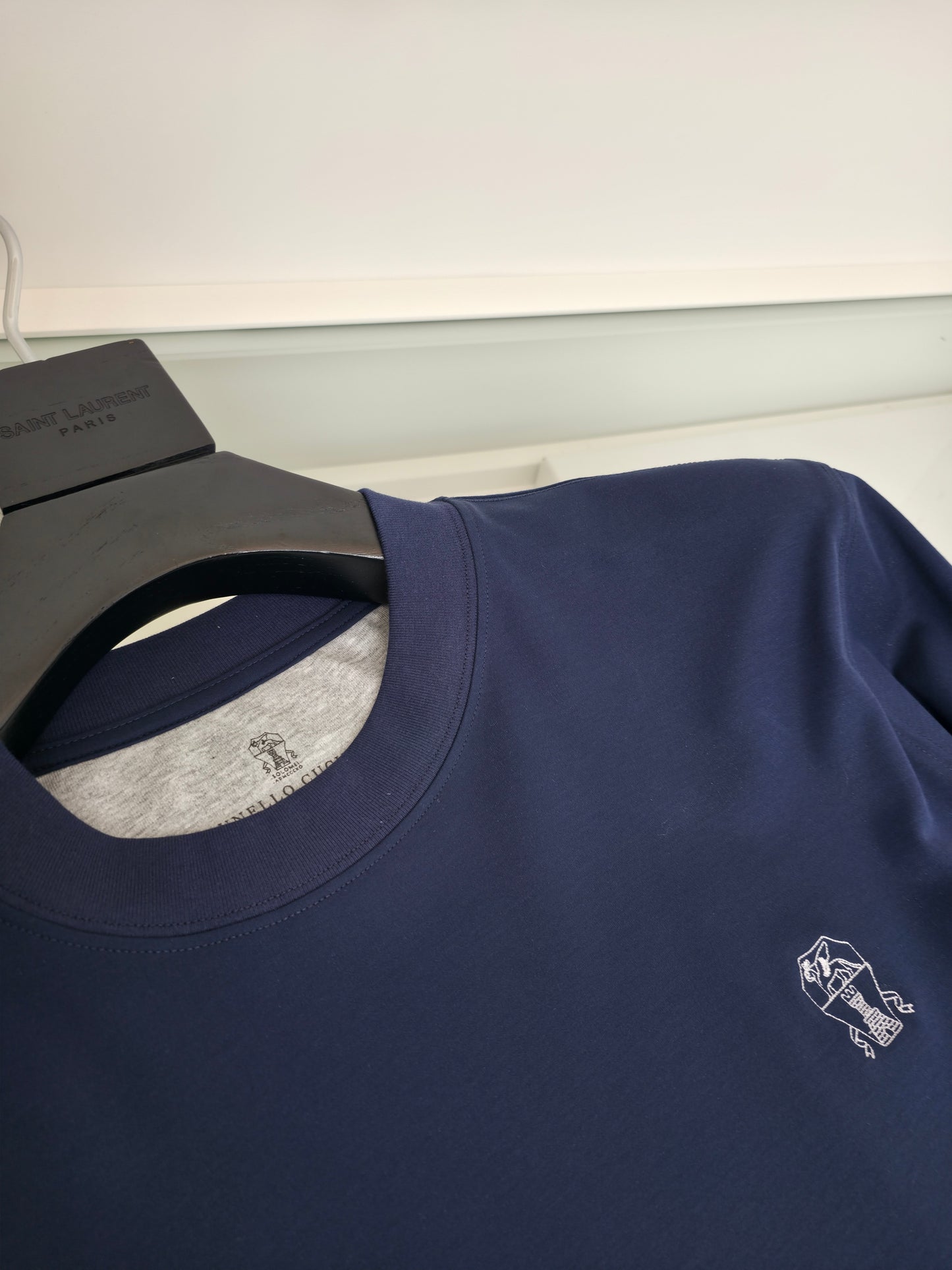 White and Dark Blue Jersey