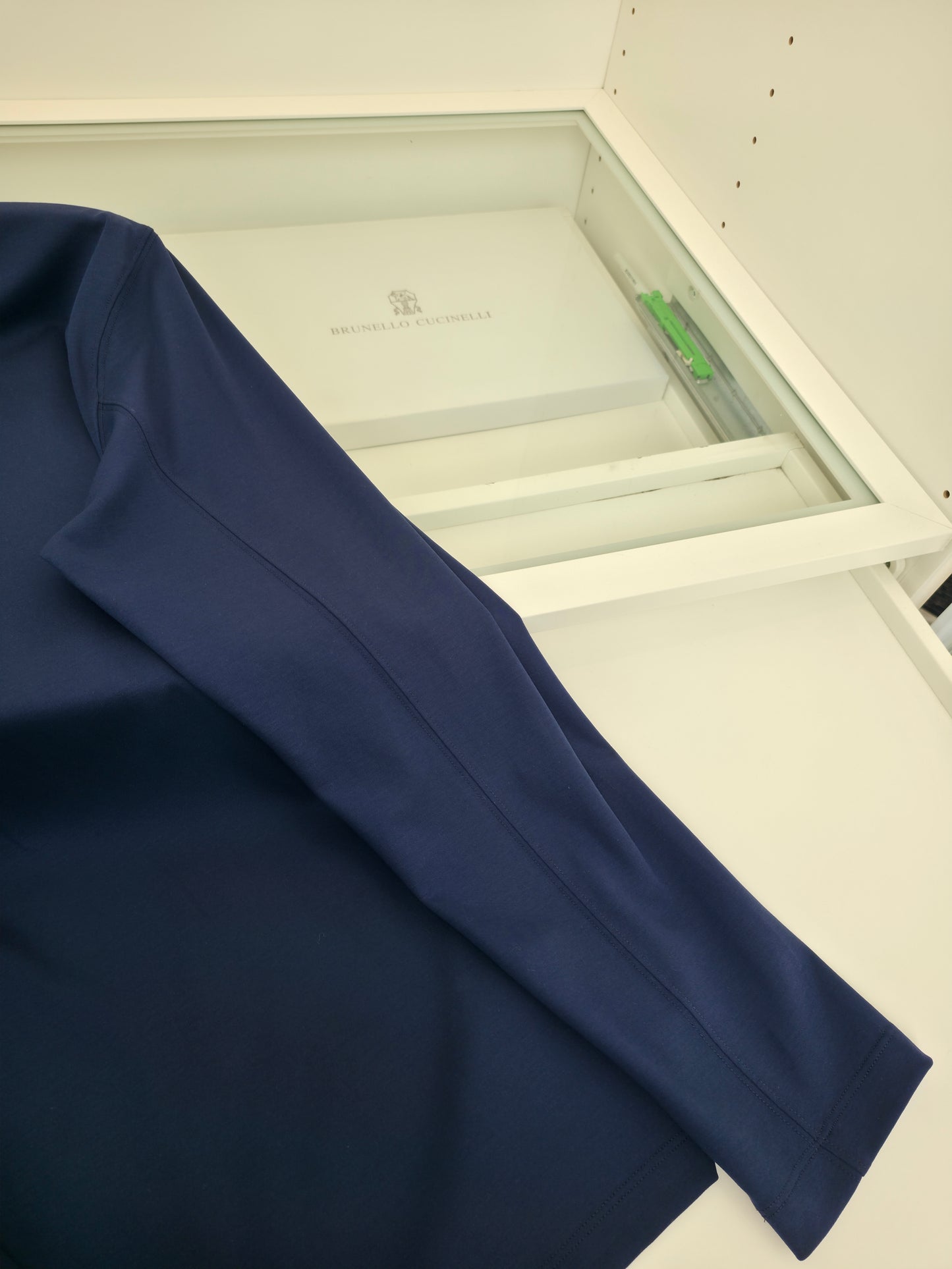 White and Dark Blue Jersey