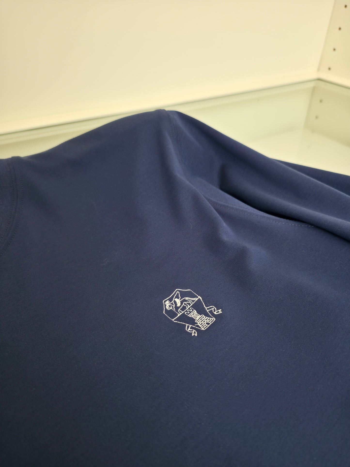 White and Dark Blue Jersey