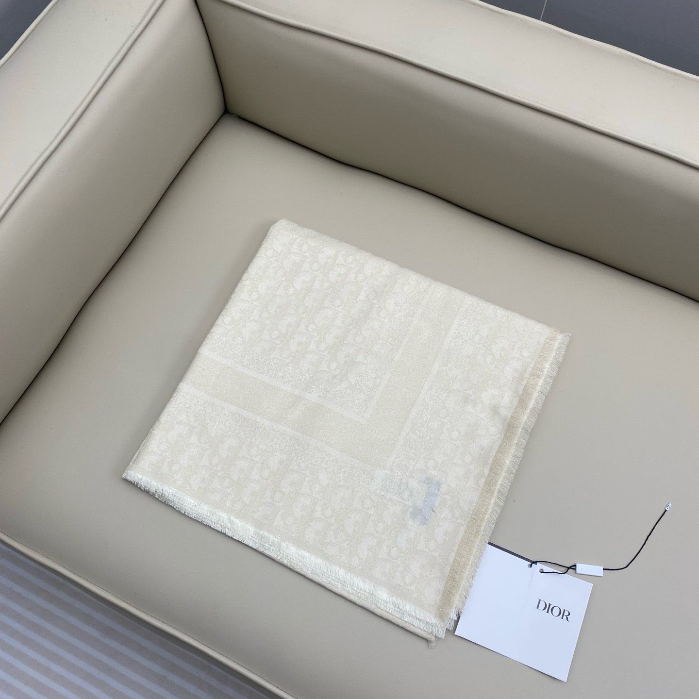 Black and Beige Scarf