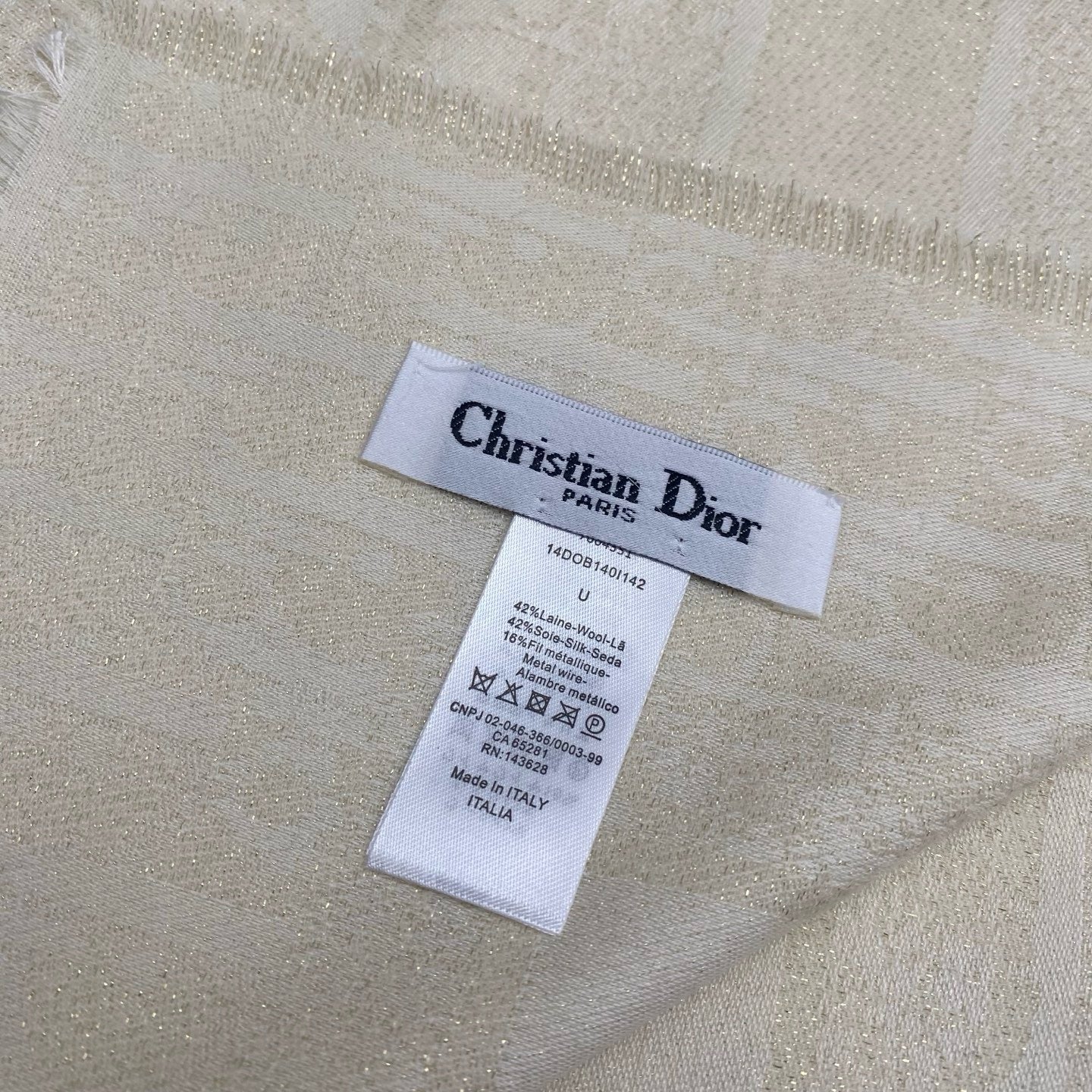 Black and Beige Scarf