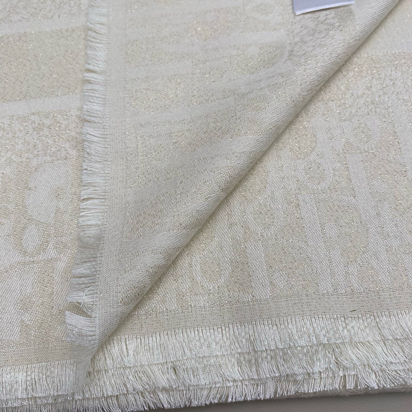 Black and Beige Scarf