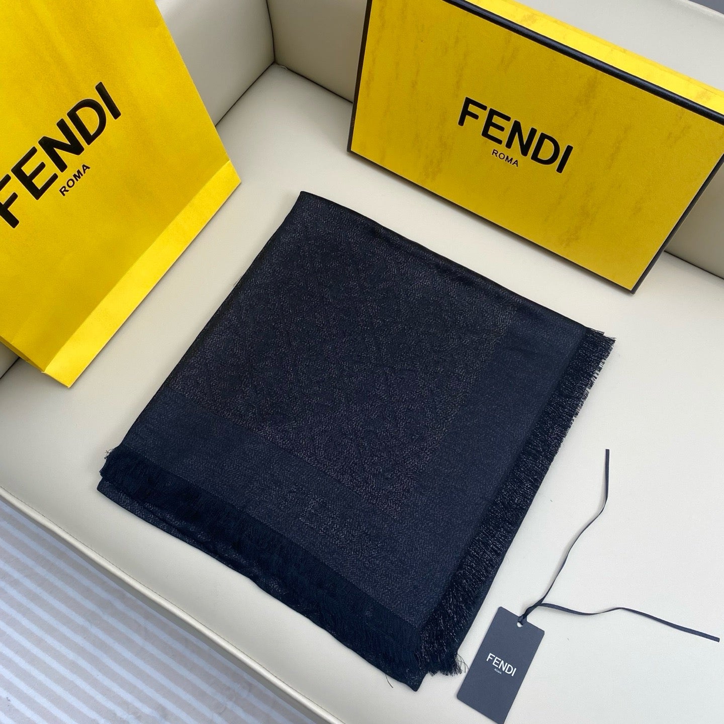 Black and Purple Scarf