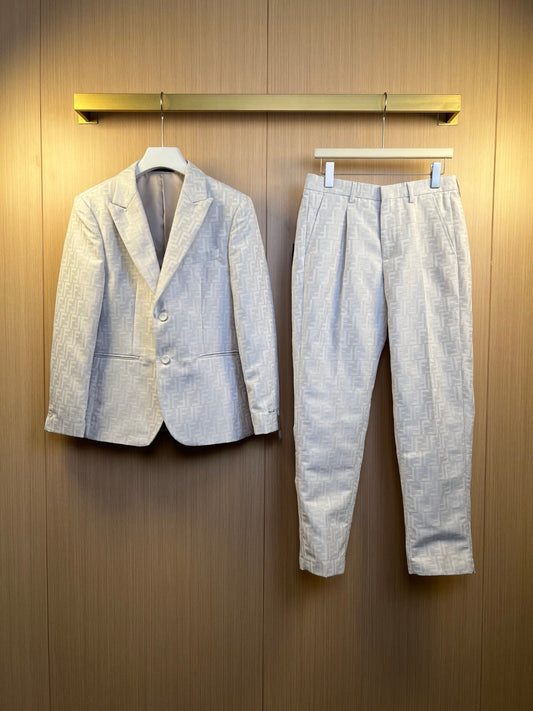 White Jacket and Pant Suit