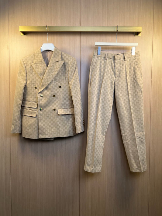 Brown Jacket and Pant Suit