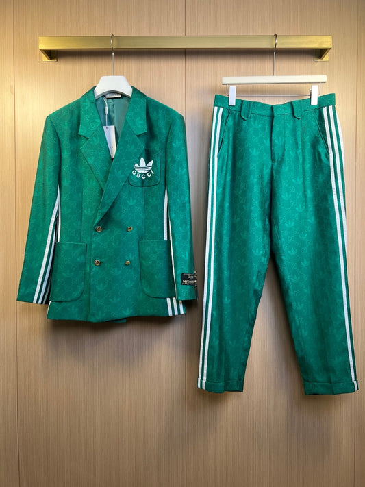 Green Jacket and Pant Suit
