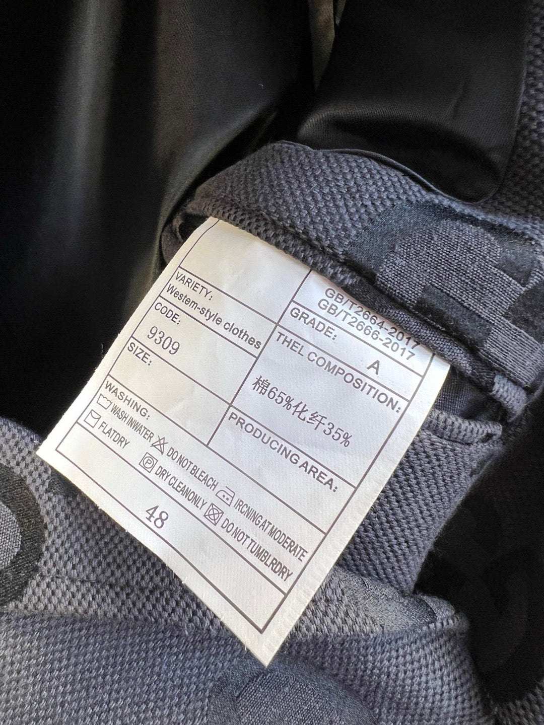 Black Jacket and Pant Suit