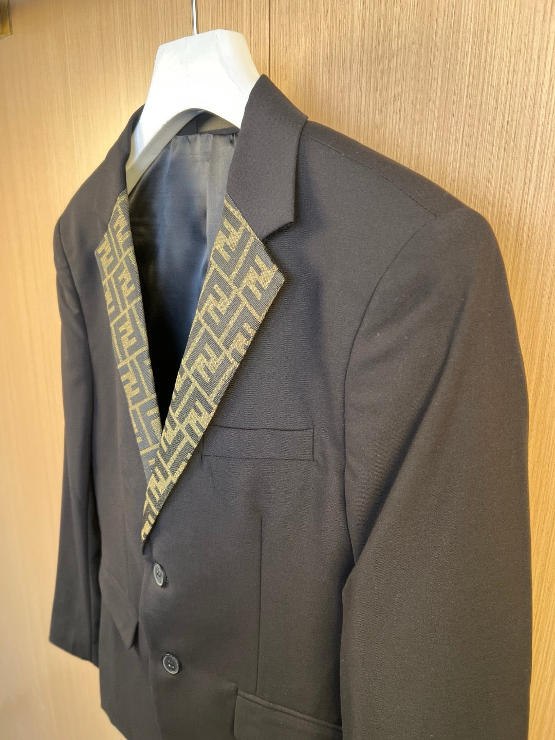 Black Jacket and Pant Suit