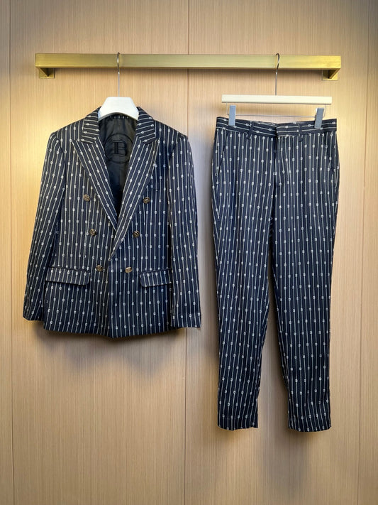 Black Jacket and Pant Suit