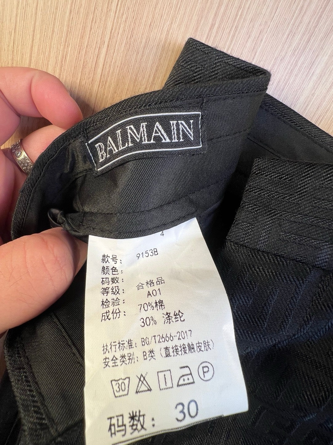 Black Jacket and Pant Suit