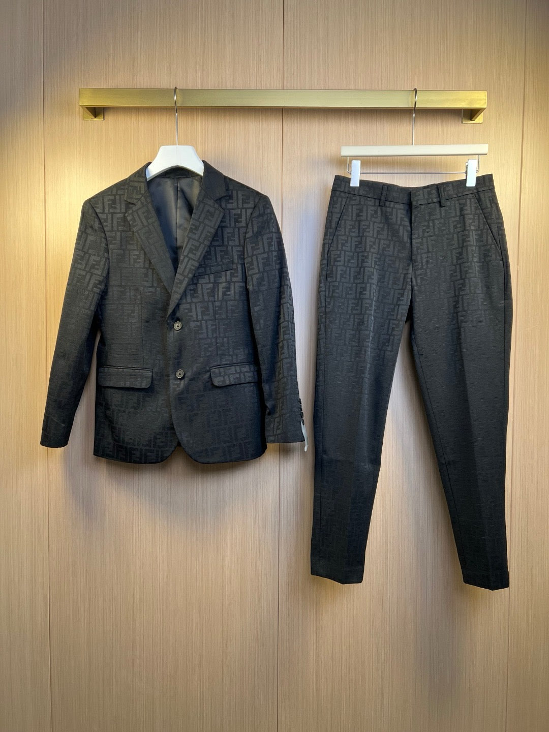 Black Jacket and Pant Suit