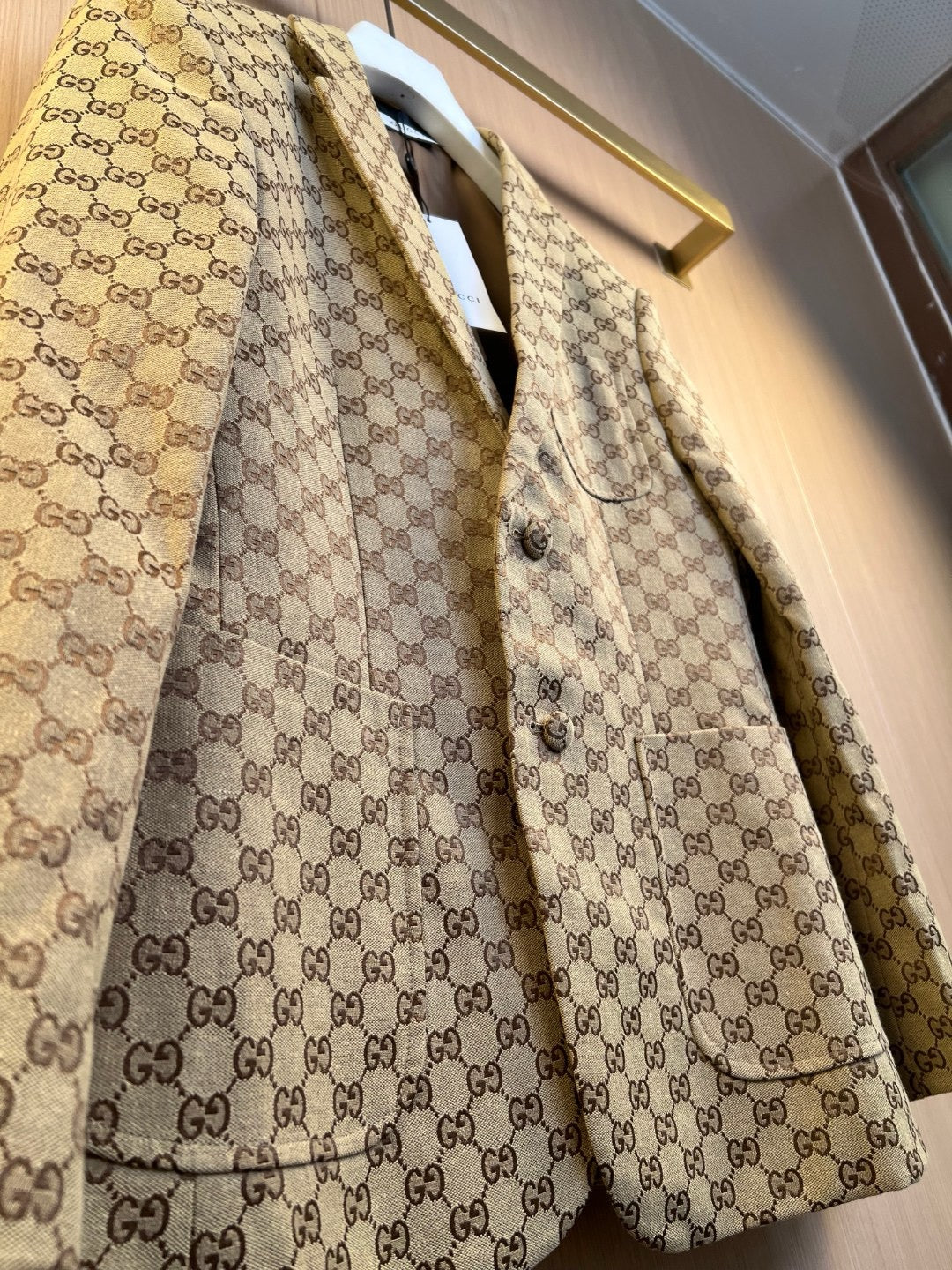 Khaki Jacket and Pant Suit