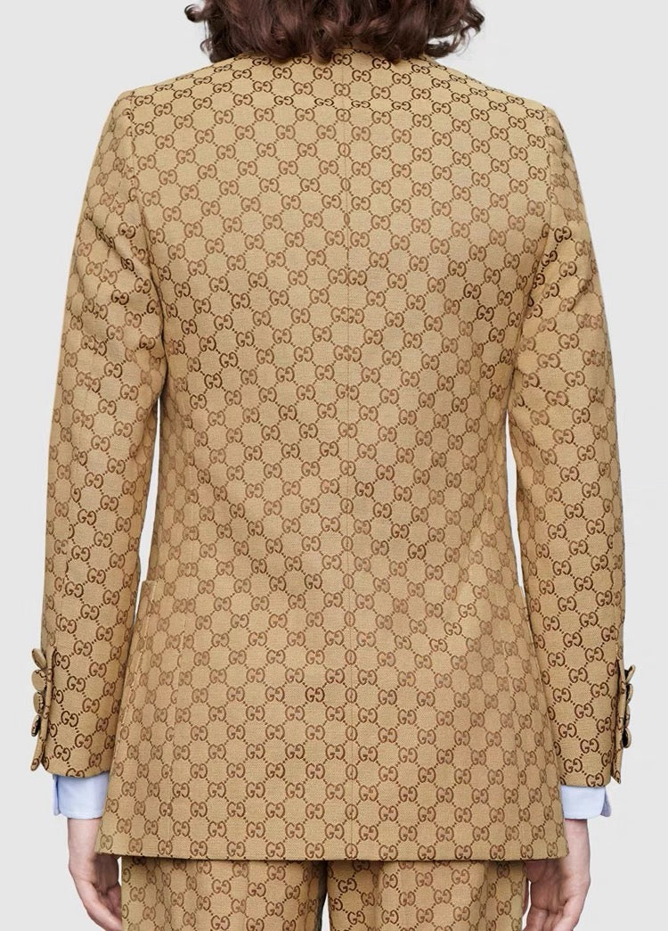 Khaki Jacket and Pant Suit