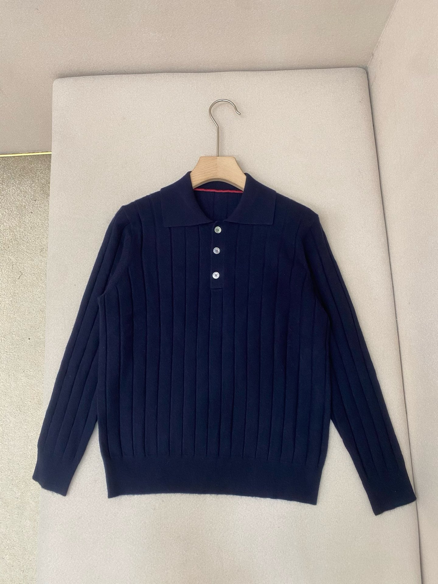 Dark Blue and Apricot Jersey