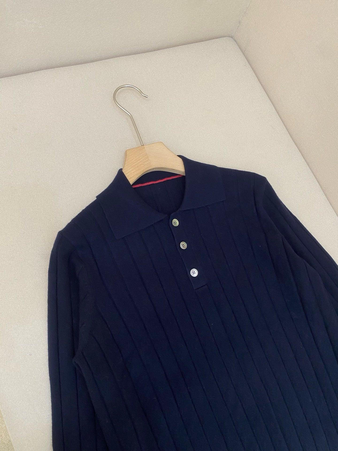 Dark Blue and Apricot Jersey