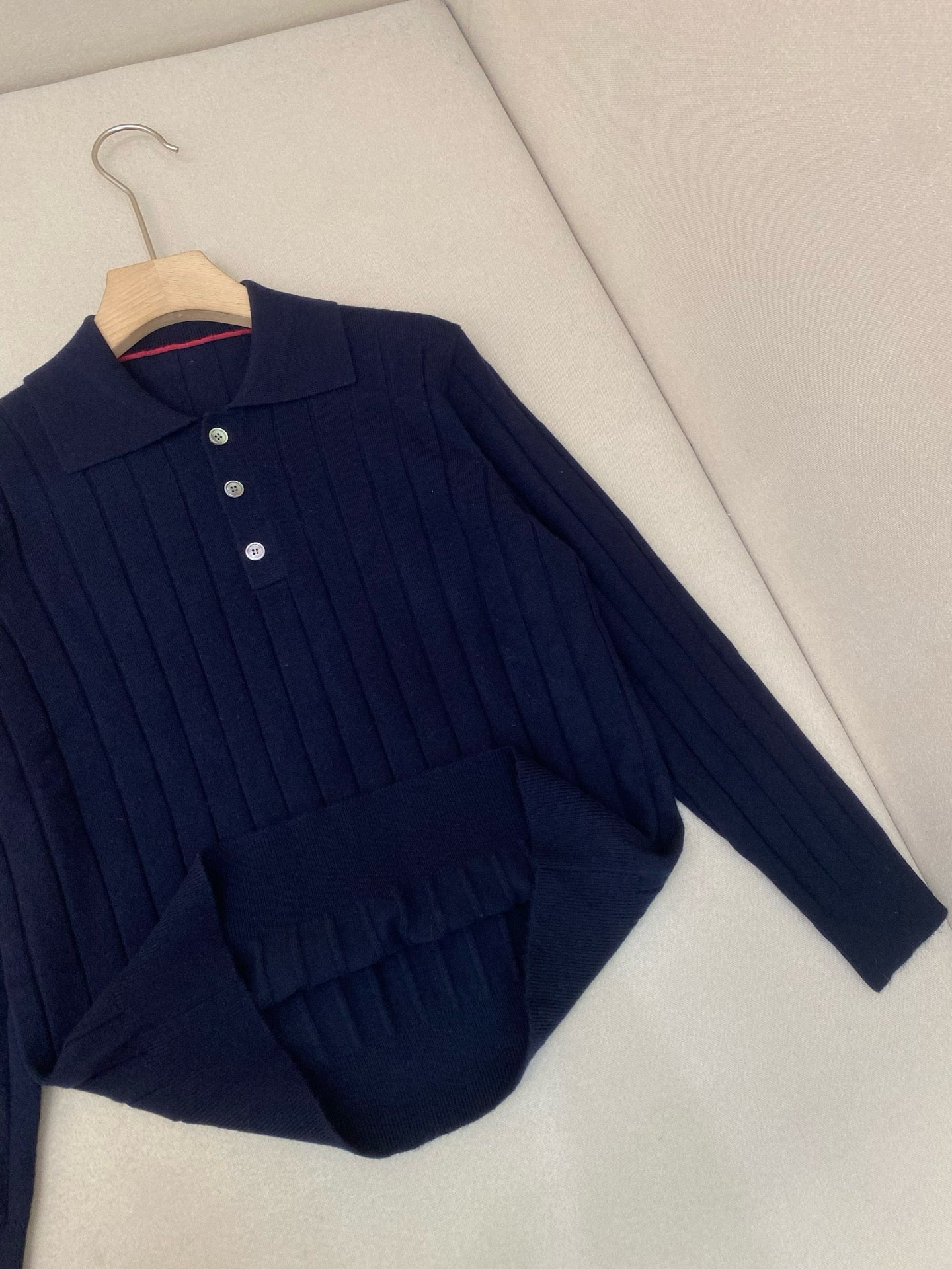 Dark Blue and Apricot Jersey