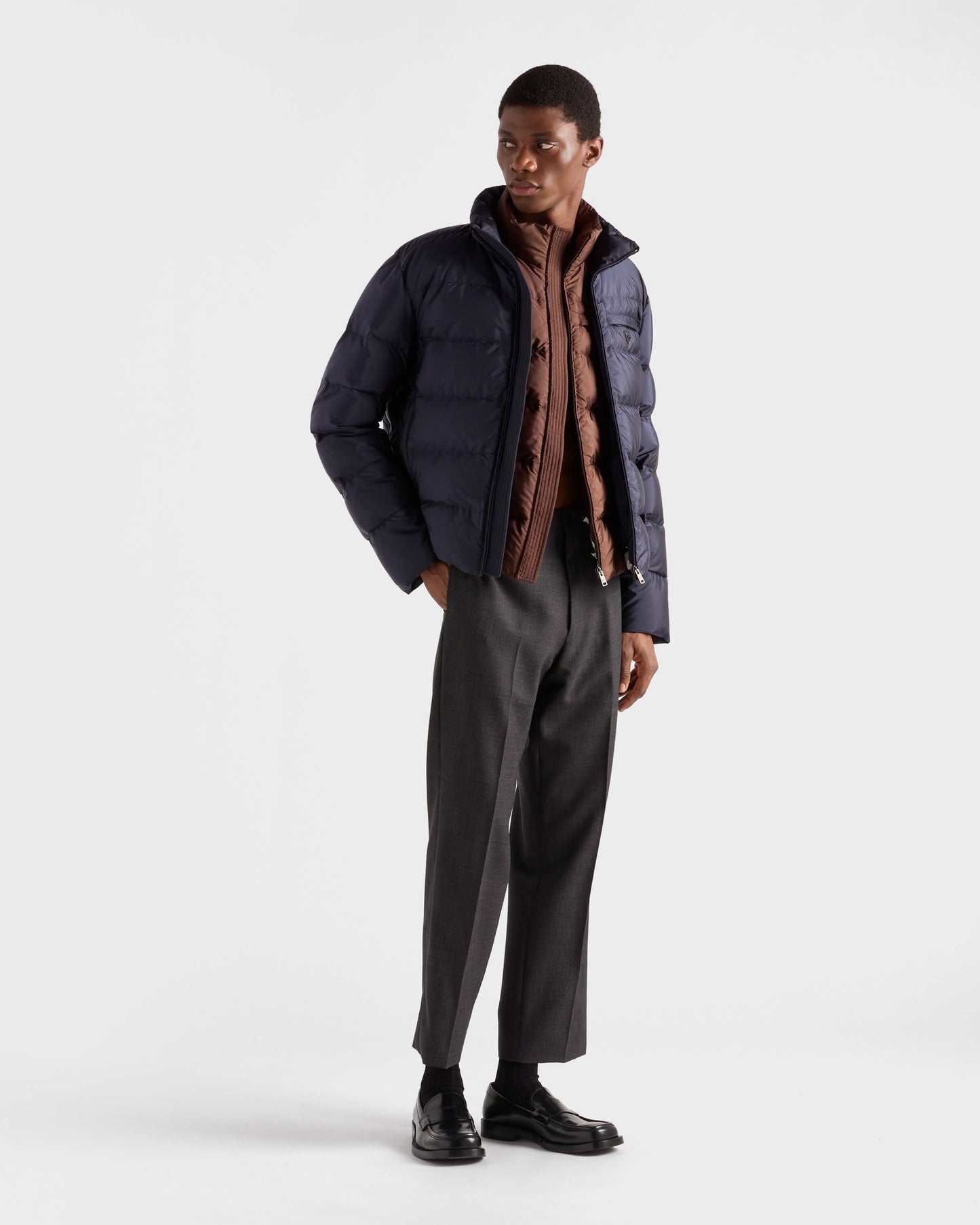 Black and Brown Vest
