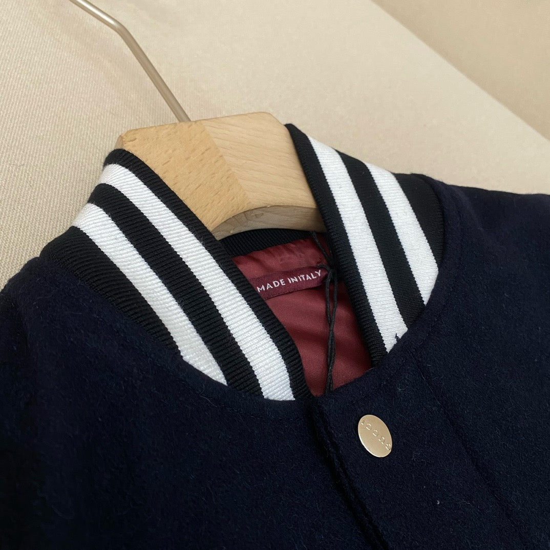 Grey Dark Blue Jacket