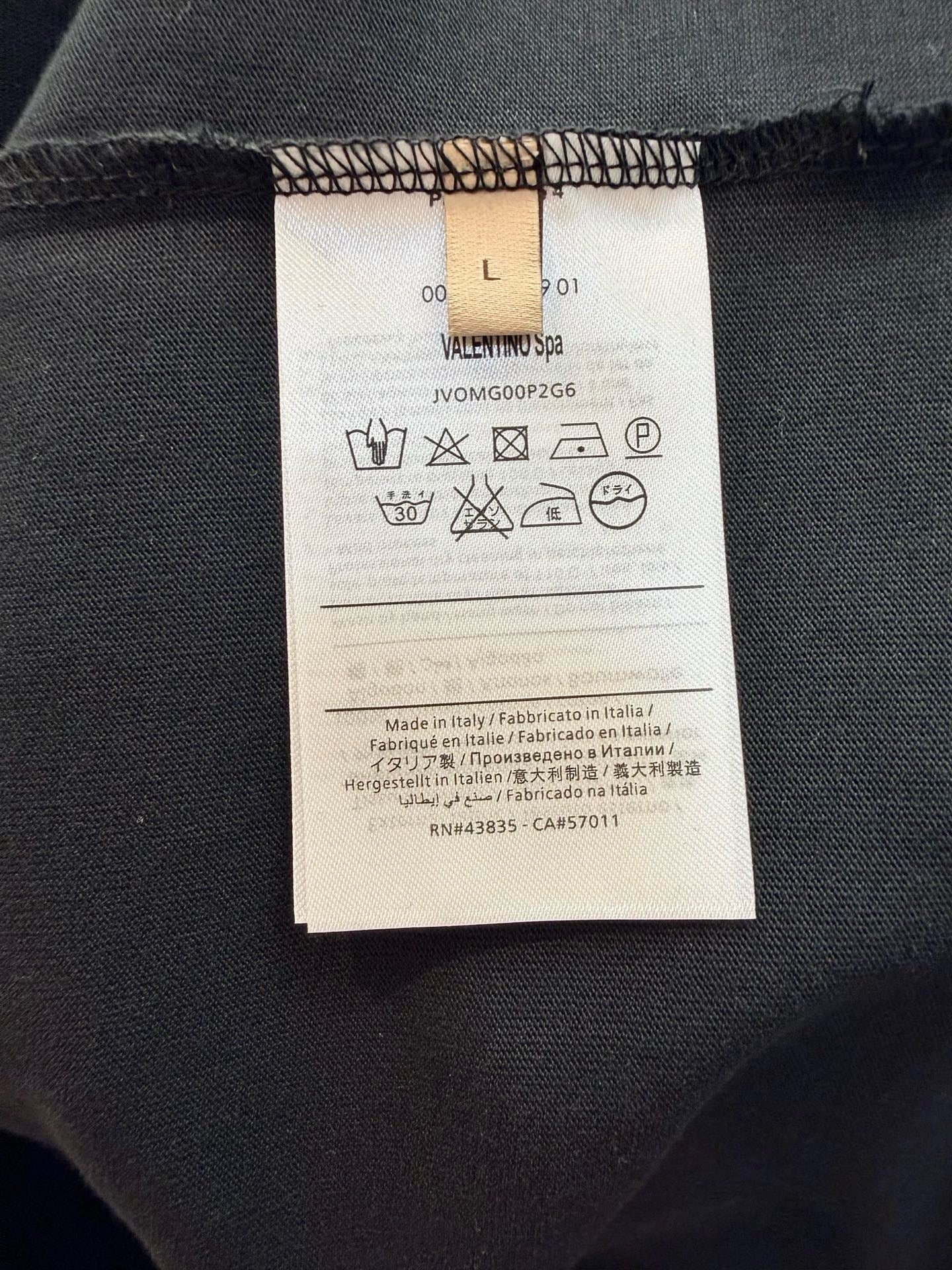 Beige and Black T-Shirt