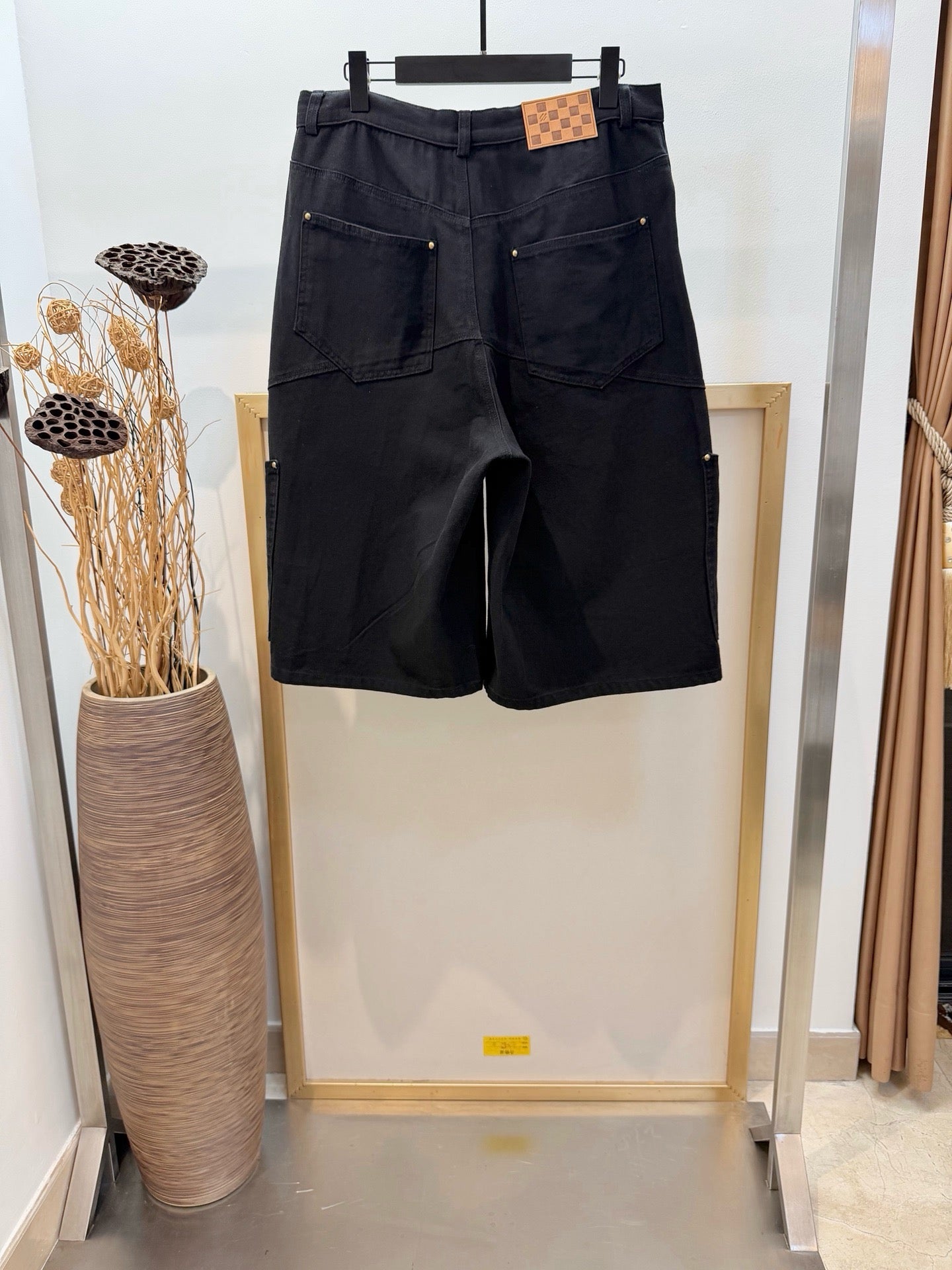Camel and Black Short