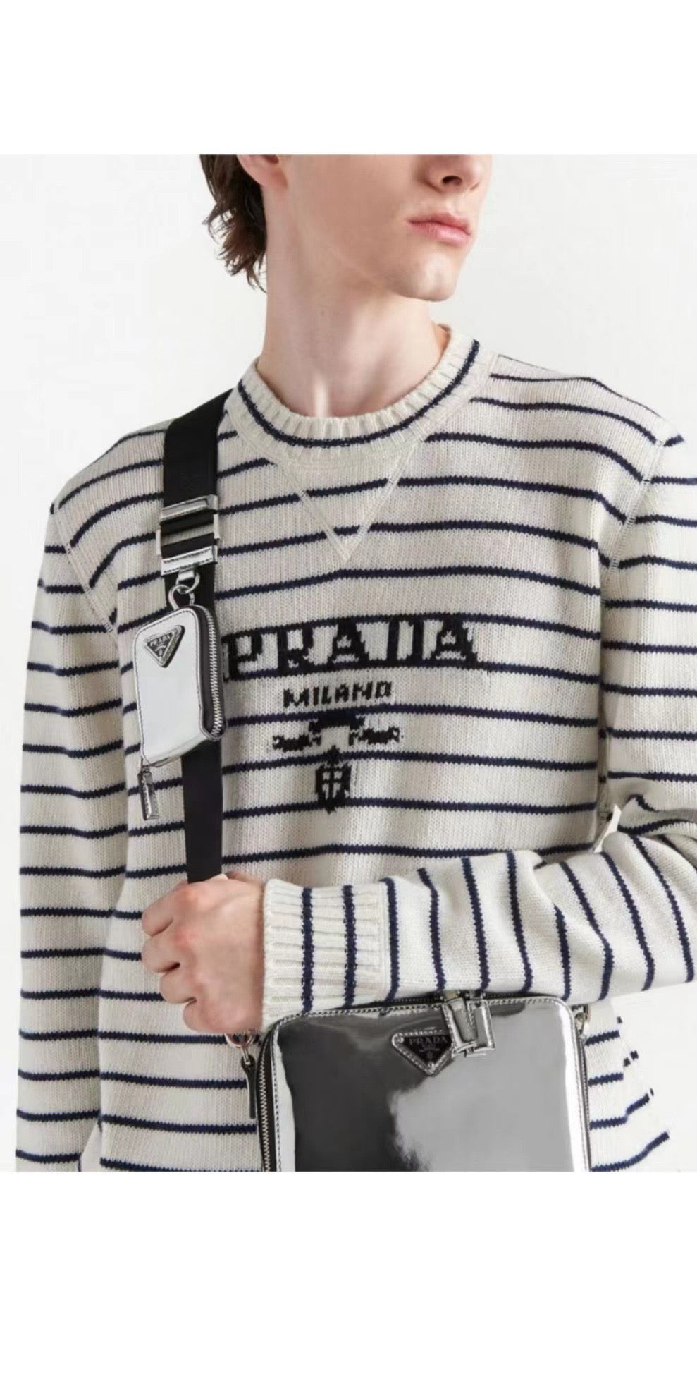 White and Black Jersey