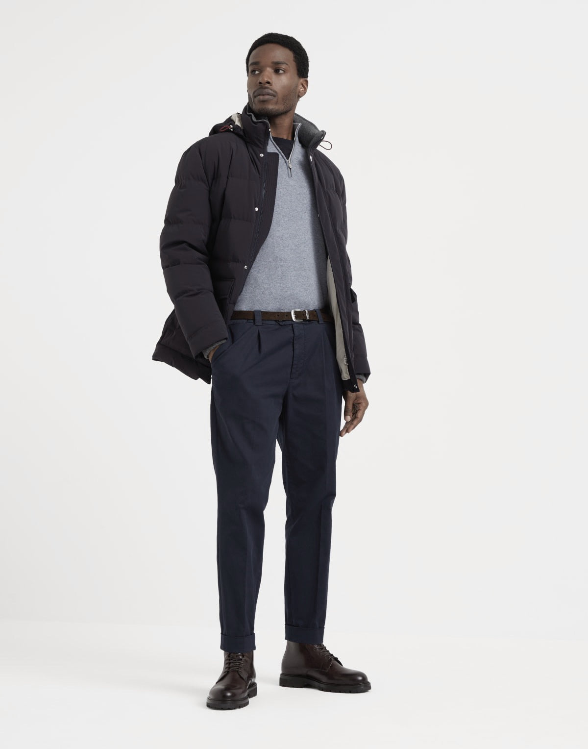 Dark Blue and Grey Jersey