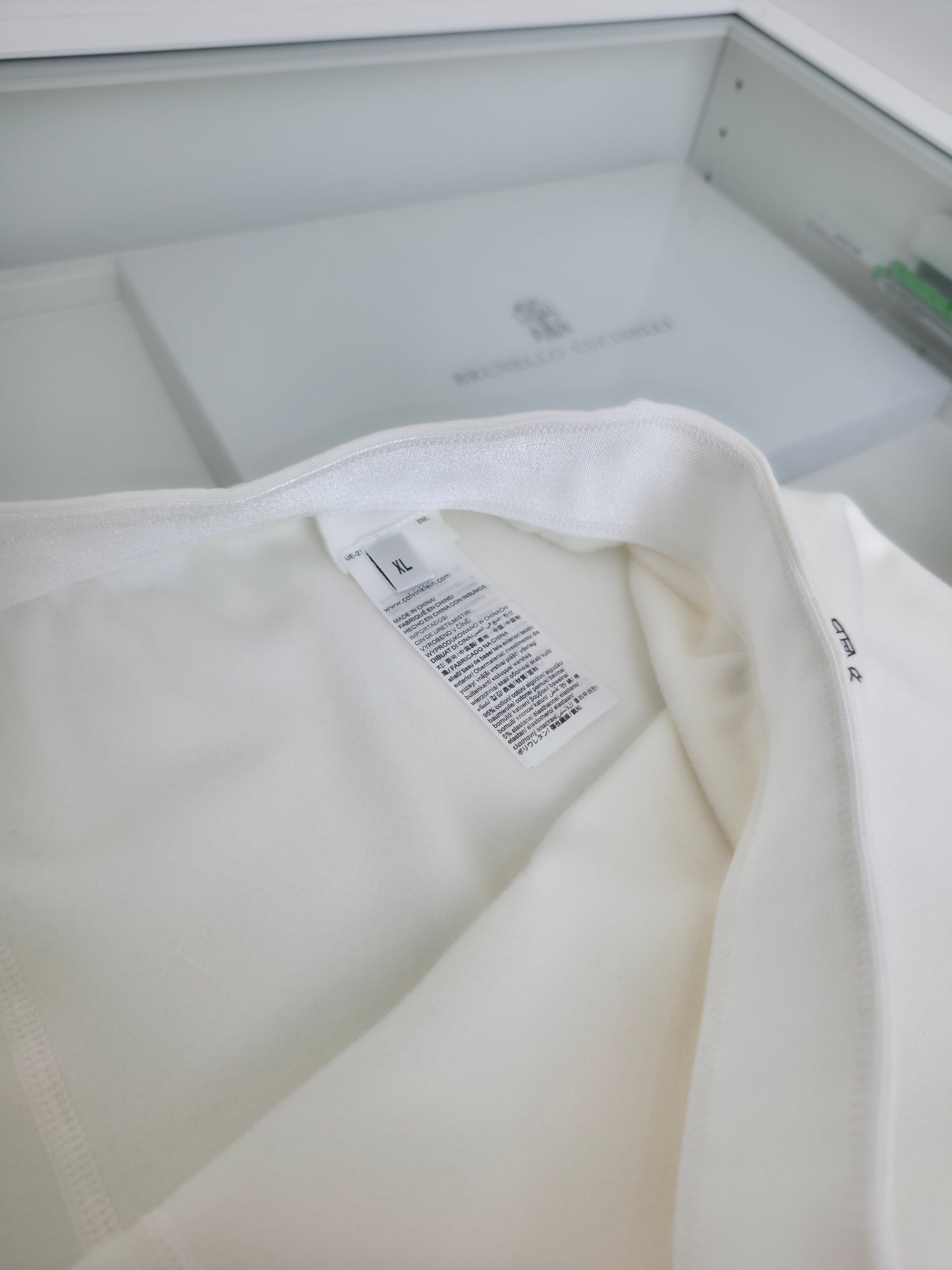 White Jersey and Pant Suit